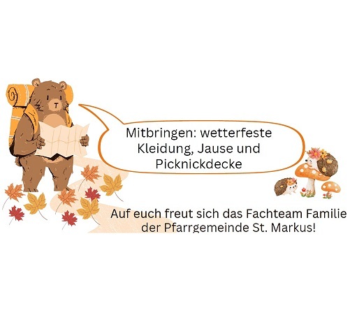 Bild von einem Bären mit Rucksack