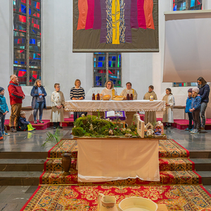 Gründonnerstag 2024 in der Pfarre Kirchdorf/Krems / Foto Haijes Abendmahlfeier für Kinder