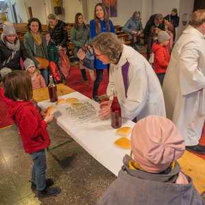 Abendmahlfeier für Kinder / Foto Haijes Am Nachmittag des Gründonnerstags fand eine Abendmahlfeier für Kinder in der Pfarrkirche statt.